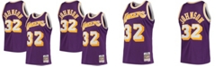 Mitchell & Ness Men's Magic Johnson Purple Los Angeles Lakers 1984-85 Hardwood Classics Swingman Player Jersey
